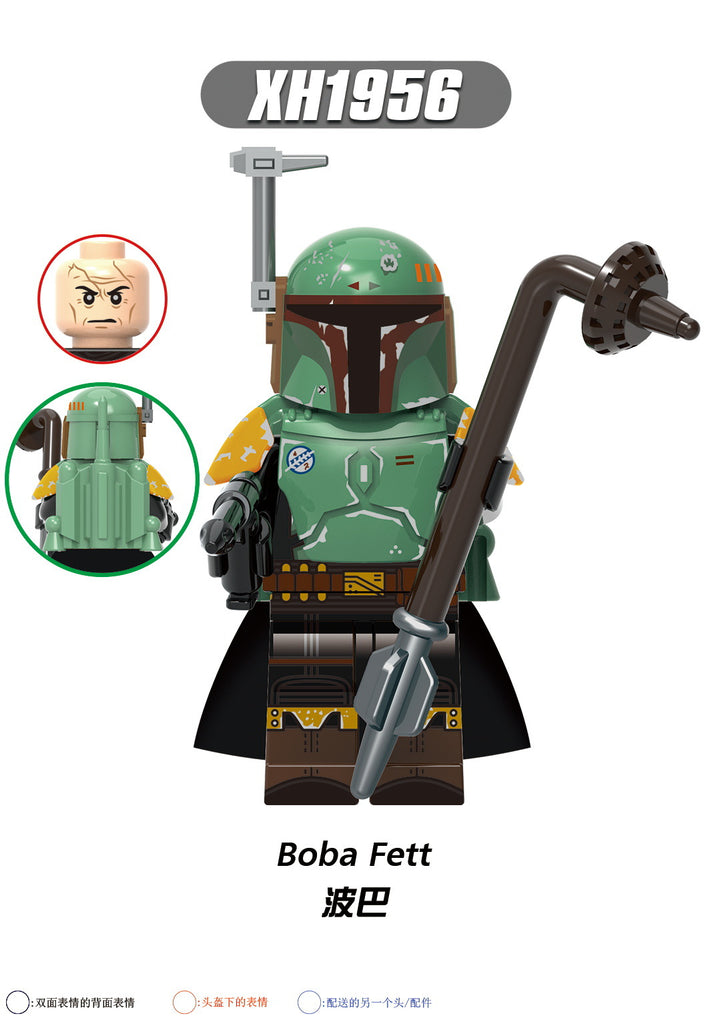 X0343 star wars series boba luke carla minifigures