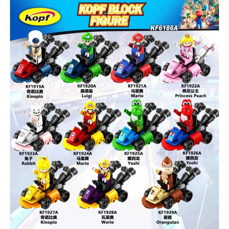 KF6186A Yoshi Luigi Mario Minifigures – Joy Bricks