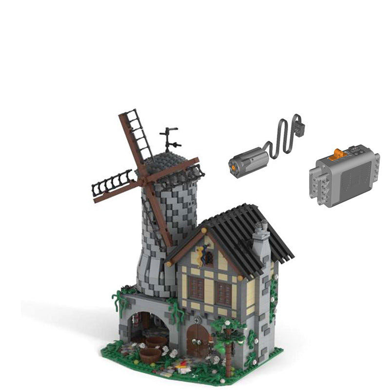 MOC-31613 Medieval Dynamic Castle Windmill for Lego