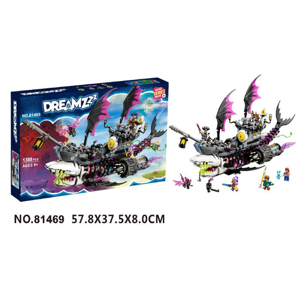 その他 dream maker 1388Pcs 81469 Knightmare Shark Ship – Joy Bricks