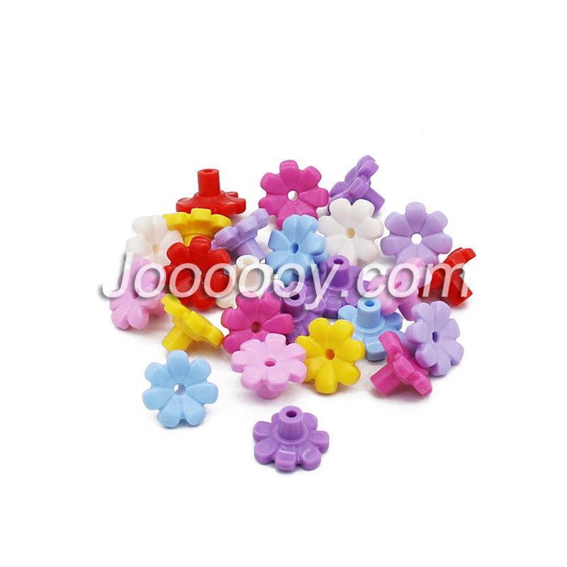 100 pcs 1*1 Seven-peta Flower Plant MOC bricks 95831