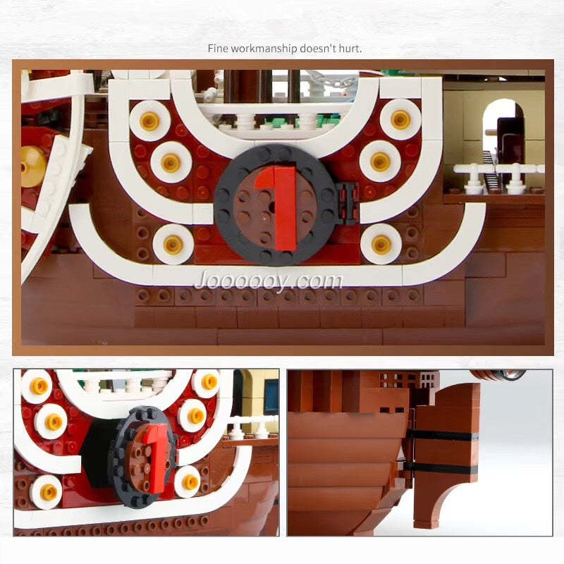 (Ship from US warehouse) 1484PCS 6298 The THOUSAND SUNNY Pirate Ship