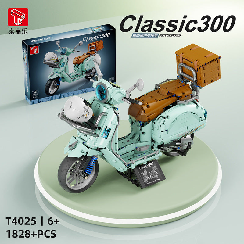 1828PCS TGL T4025A T4025B VESPA 300 Motorcycle – Joy Bricks