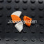 100 pcs 1*1 quarter circle MOC bricks 25269