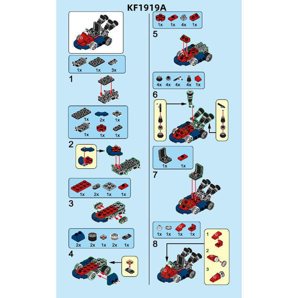 Kopf KF6186A: Super Mario Bros Minifigures with Mario Karts Preview