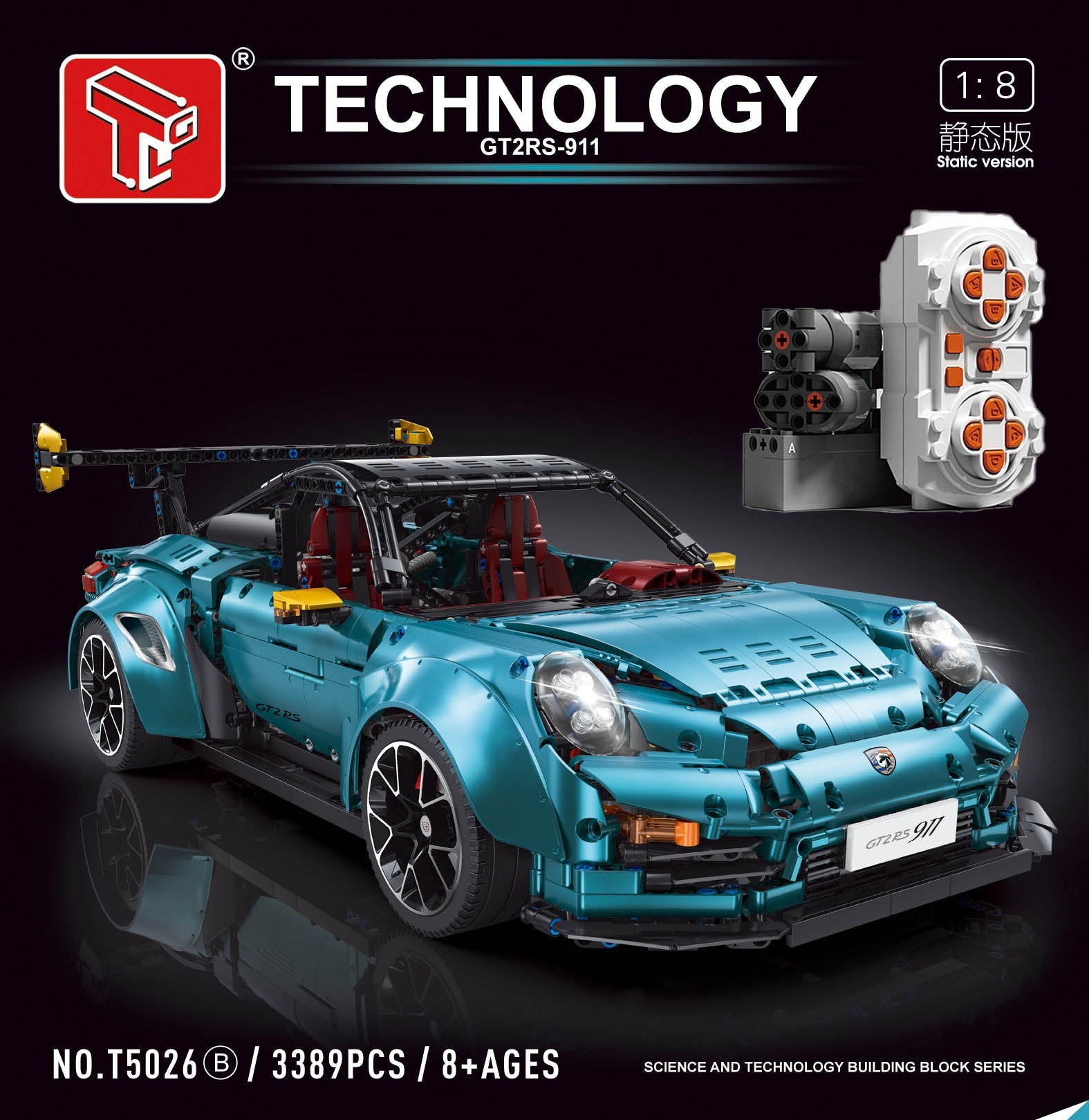 ルリページ 3389PCS TGL T5026 Porsche 911 GT2 RS – Joy Bricks