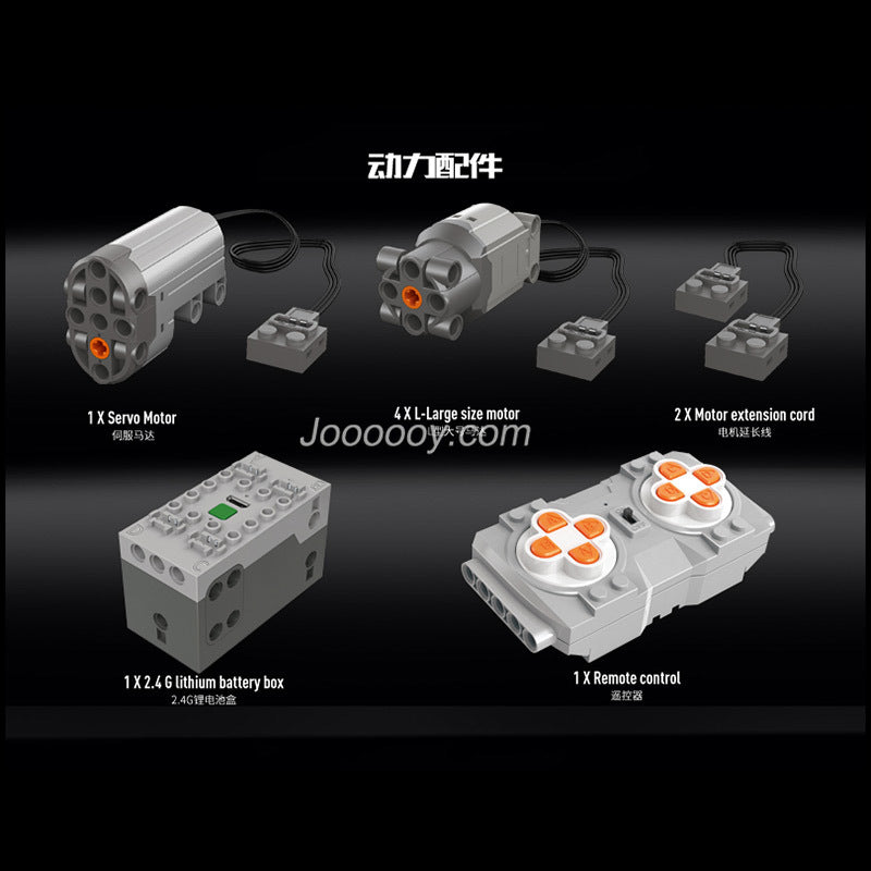 1912pcs MouldKing 18002 Green Hound Buggy Remote Control Terrain Off-Road Climbing