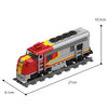 570PCS MOC-54251 Updated Super Chief 6 Wide Train Set