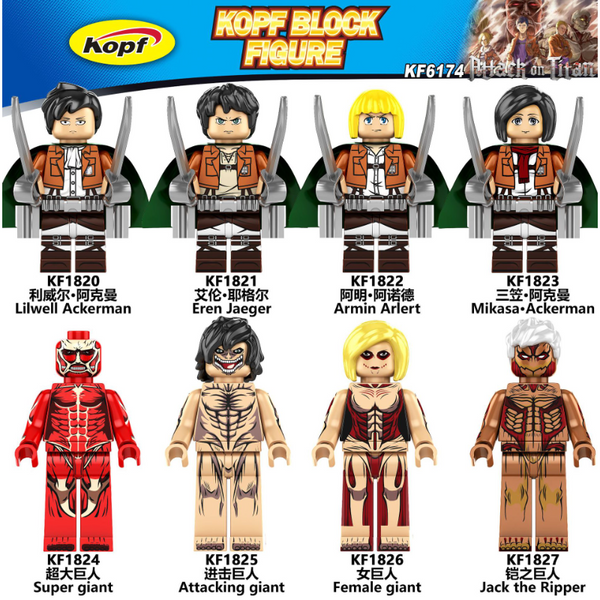 KF6174 Anime Series Colville Allen Giantess Minifigures – Joy Bricks
