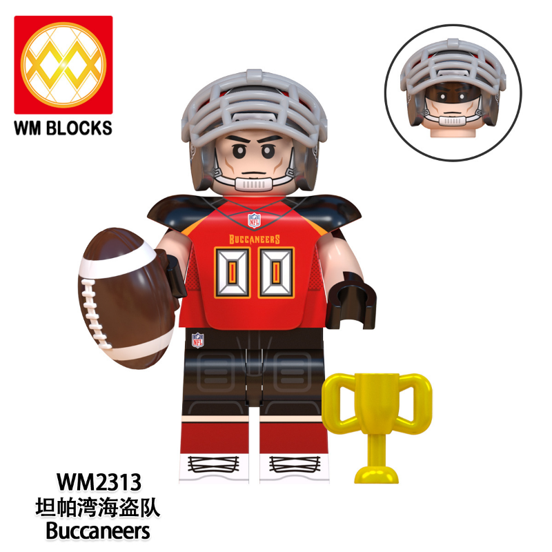 WM6134 Rugby Series New York Giants Los Angeles Rams Minifigures -  WM6134(8pcs/set)