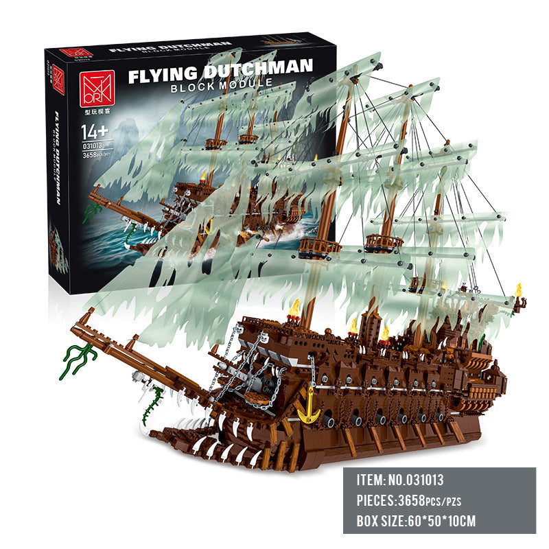 3652PCS  XMORK 031013 Flying Dutchman Caribbean Pirates Ship