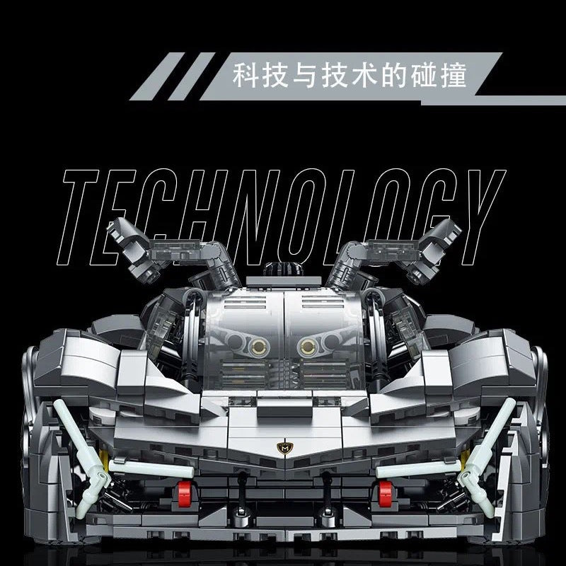 1512PCS XMORKmodel 023027-1 Lamborghini Terzo Millennio 1:14