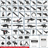 Military Minifigures Special Police Quipment Arsenal Accessories
