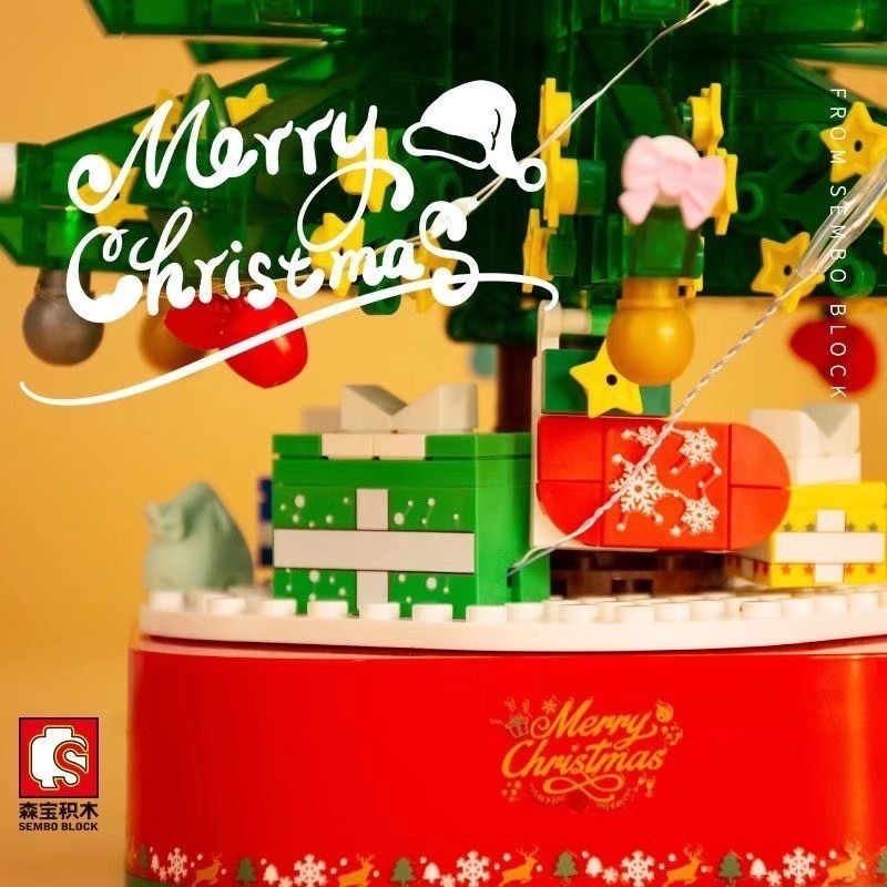 486PCS SEMBO 601097 Christmas tree music box