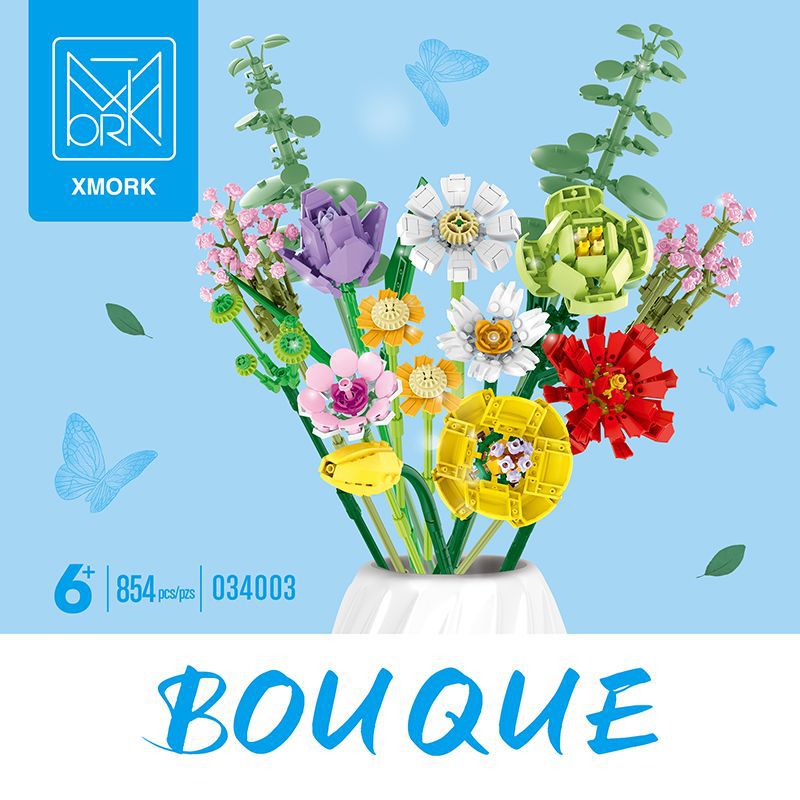 XMORK 034001/ 034004 Flower Building Blocks Bouquet