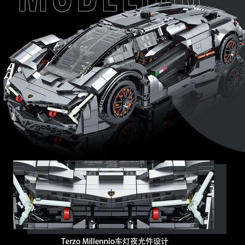 1512PCS XMORKmodel 023027-1 Lamborghini Terzo Millennio 1:14