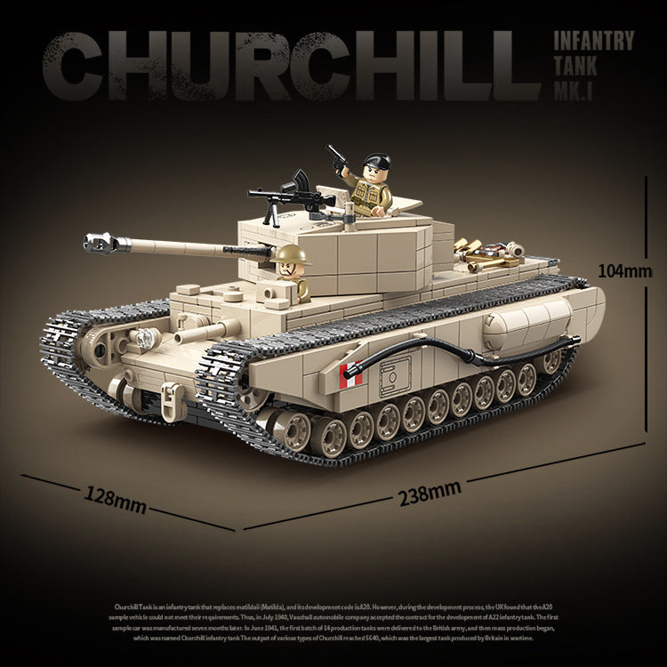 1031 PCS QG100238 QUANGUAN Churchill Infantry Tank MK.I