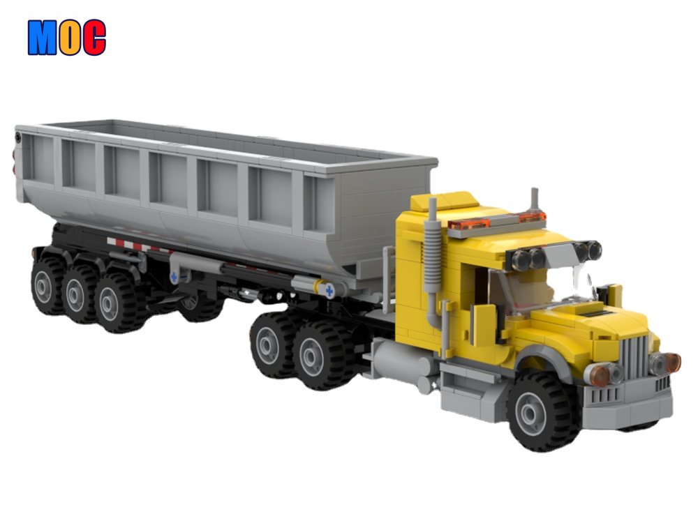 520pcs MOC-84964 Truck & Dump Trailer