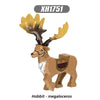 XH1751 XH1752 Hobbit Horned Deer Elf Mount minifigures