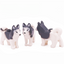 2pcs 16606 Animal Snow Dog Husky