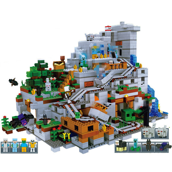 2688PCS Miniecraft The Mountain Cave Compatible 21137 Joy Bricks