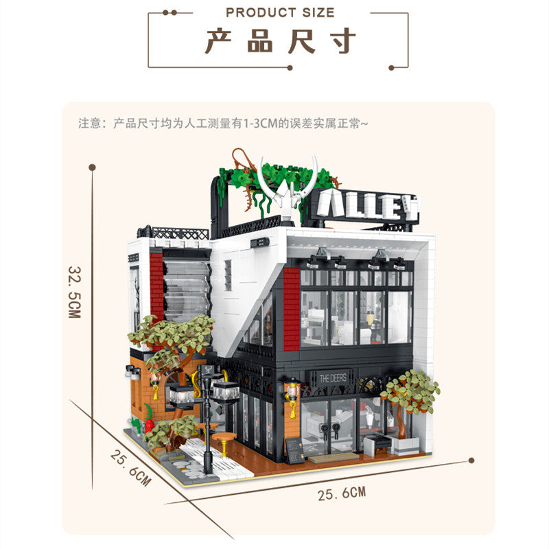3423PCS XMORK10208 XMORKMODEL The Alley Modular with lights kit