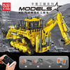 3963PCS MOULDKING 17023 Pneumatic Engineering Vehicle with Remote Control