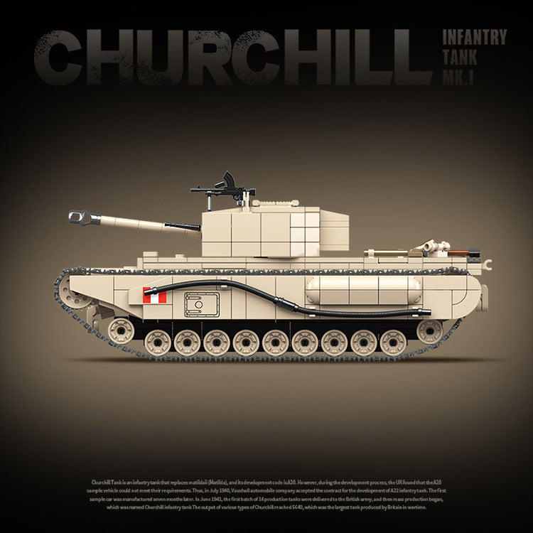 1031 PCS QG100238 QUANGUAN Churchill Infantry Tank MK.I