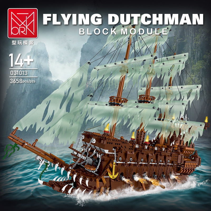 3652PCS  XMORK 031013 Flying Dutchman Caribbean Pirates Ship