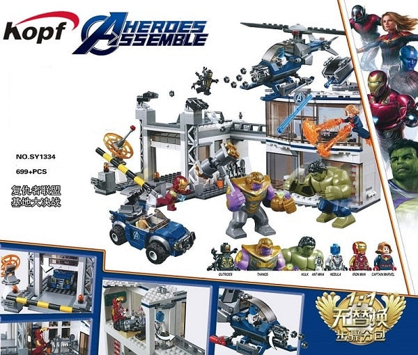 XY1331-1334 Marvel Avenger Endgame  Iron Man Machine Showroom Super Heroes