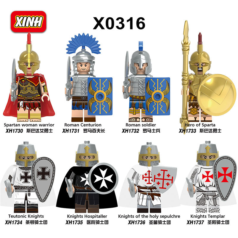 X0316 Medieval minifigures （Teutonic Knights Hospital Knights