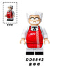 DD8841-8848 Eat too full series wheat uncle Ken master fat white soldier red pig Minifigures