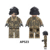 AP522-523 Air Force pilots German and American troops Minifigures