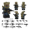 YZ00116B- YZ00127B Operation Delta Force (with black weapon fragments) - Military Special Forces Minifigures