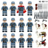 M8181 M8114 Eighth Route Army Carriage Machine Gun Minifigures