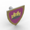 PARTS 3846 Crown Lion Wolf Head  Falcon Elk Crusader Shield 5PCS