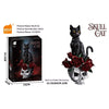 725PCS Black and White Cat/Skull Cat