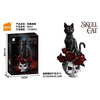 725PCS Black and White Cat/Skull Cat