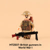MTZ035-MTZ038 British Army in World War I Minifigures