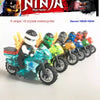 10029-10034 Cyclone Phantom Ninja Crystal Motorcycle Series Minifigures