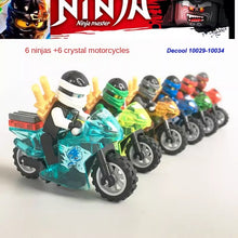10029-10034 Cyclone Phantom Ninja Crystal Motorcycle Series Minifigures