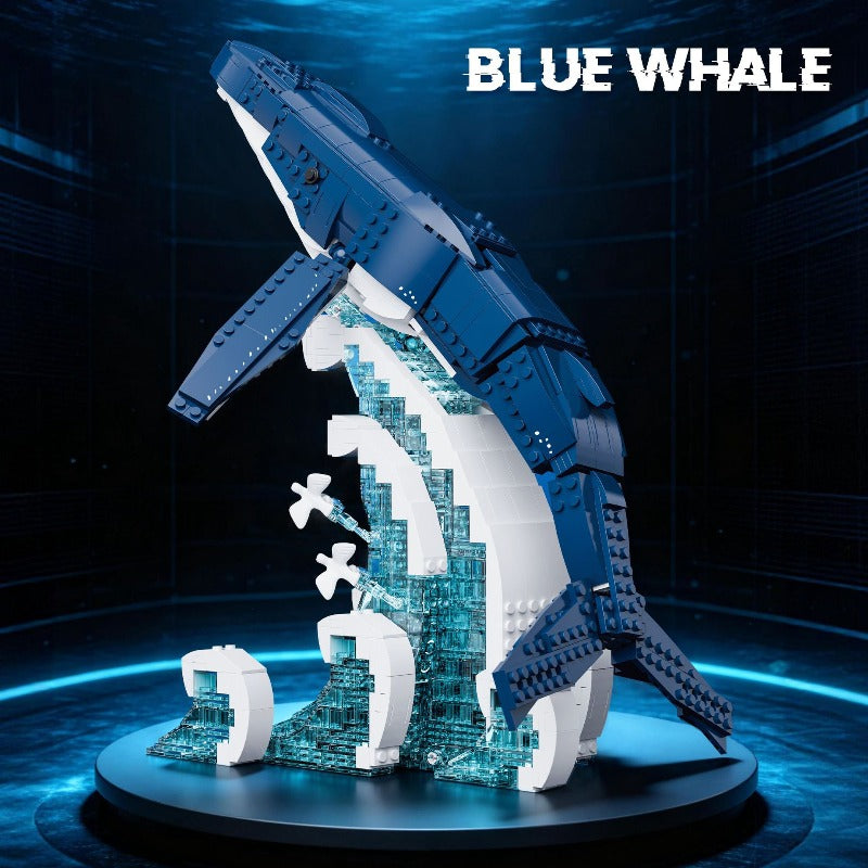 1163pcs Xbert 66197 Blue Whale – Joy Bricks