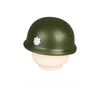 WWII US Army Officer Soldier Minifigure Helmet Weapon 5PCS