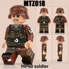 MTZ015-018 WWII Autumn Camouflage German Soldier Minifigures
