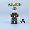 HTL142-146 WWII Air Force Camouflage Paratrooper Minifigures
