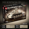 730 pcs QUANGUAN 100285 PZ KPFW38(T) Ausf.F Light Tank