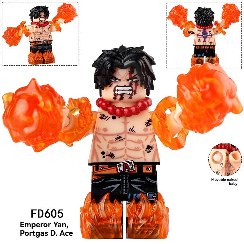 FD605 FD606 Emperor Yan, Portgas D. Ace Minifigures – Joy Bricks