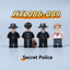 HTL086-089 Secret Police Series Minifigures