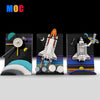 731pcs MOC-170937；Tales of the Space Age（Voyager over the Rings of Saturn、Space Shuttle Launch）