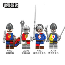 N301-308 Medieval War Scottish Greatsword Minifigures
